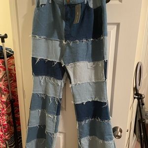 Patchwork wonderland combo jeans